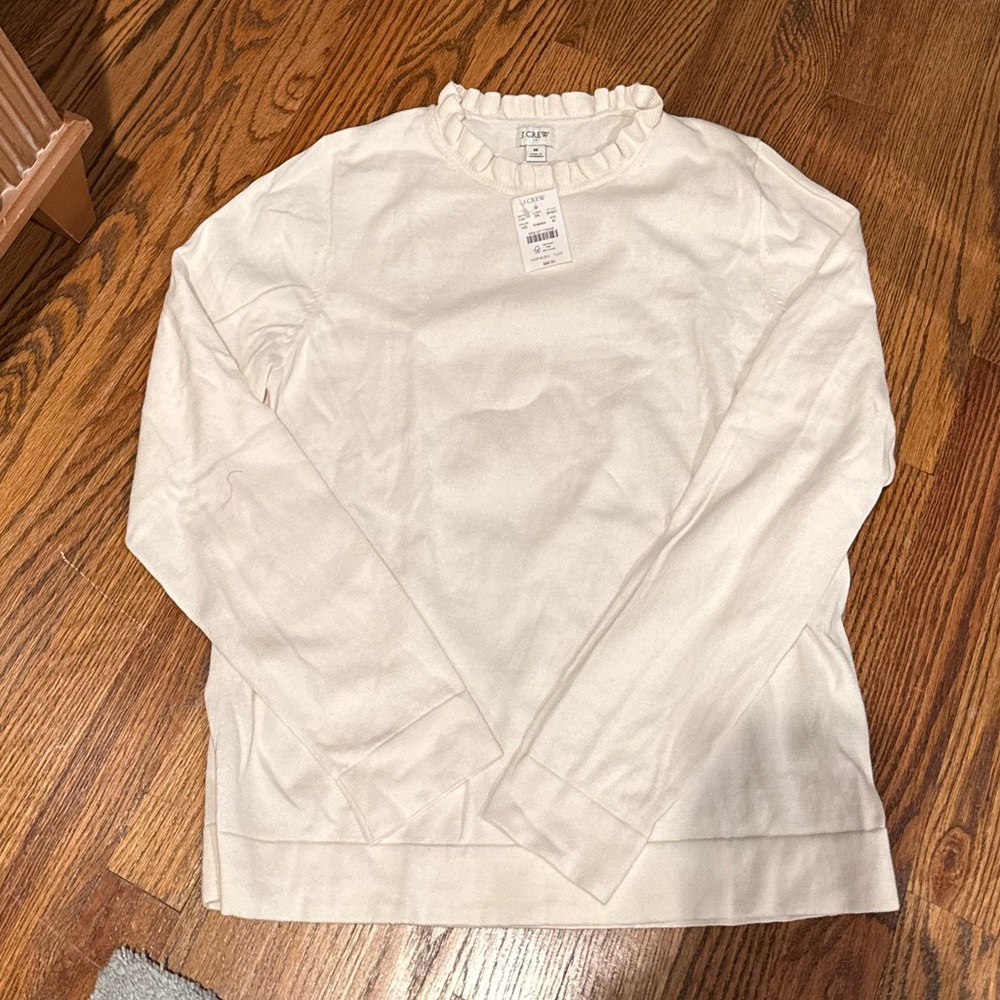 NWT JCrew White Long Sleeve Shirt